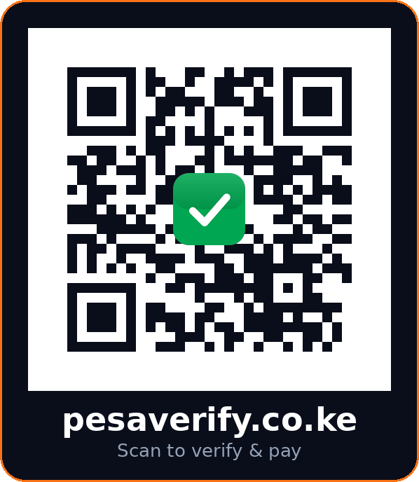 Scan to share Pesa Verify